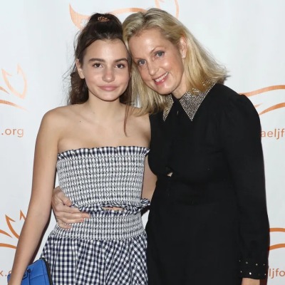 Elliott Anastasia Stephanopoulos and her mother at the Hilton New York.